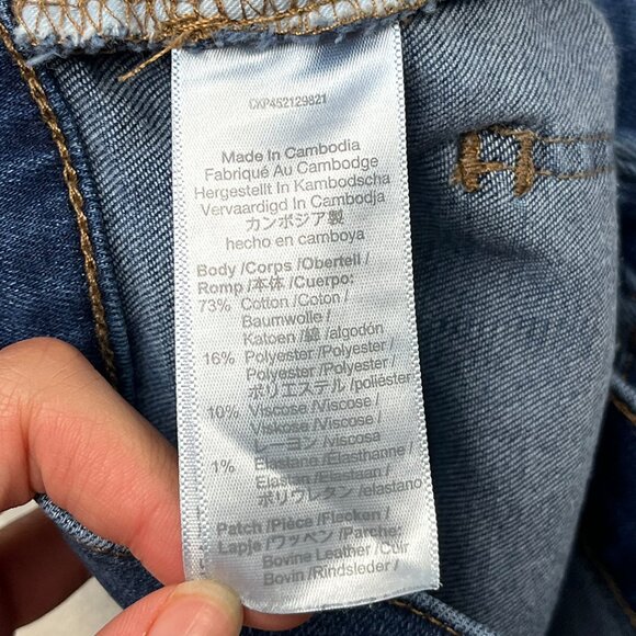 Madewell 9" Mid-Rise Skinny Patty Wash Blue Jeans Size 27 Stretch Denim M3003 - Picture 13 of 16